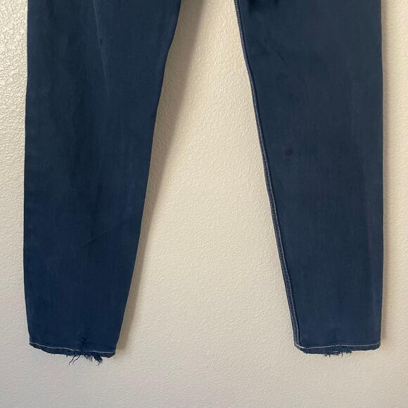 Vintage Guess Jeans Womens Size 26 Blue Denim Button Fly High Rise 90s Y2K Retro - Picture 9 of 13